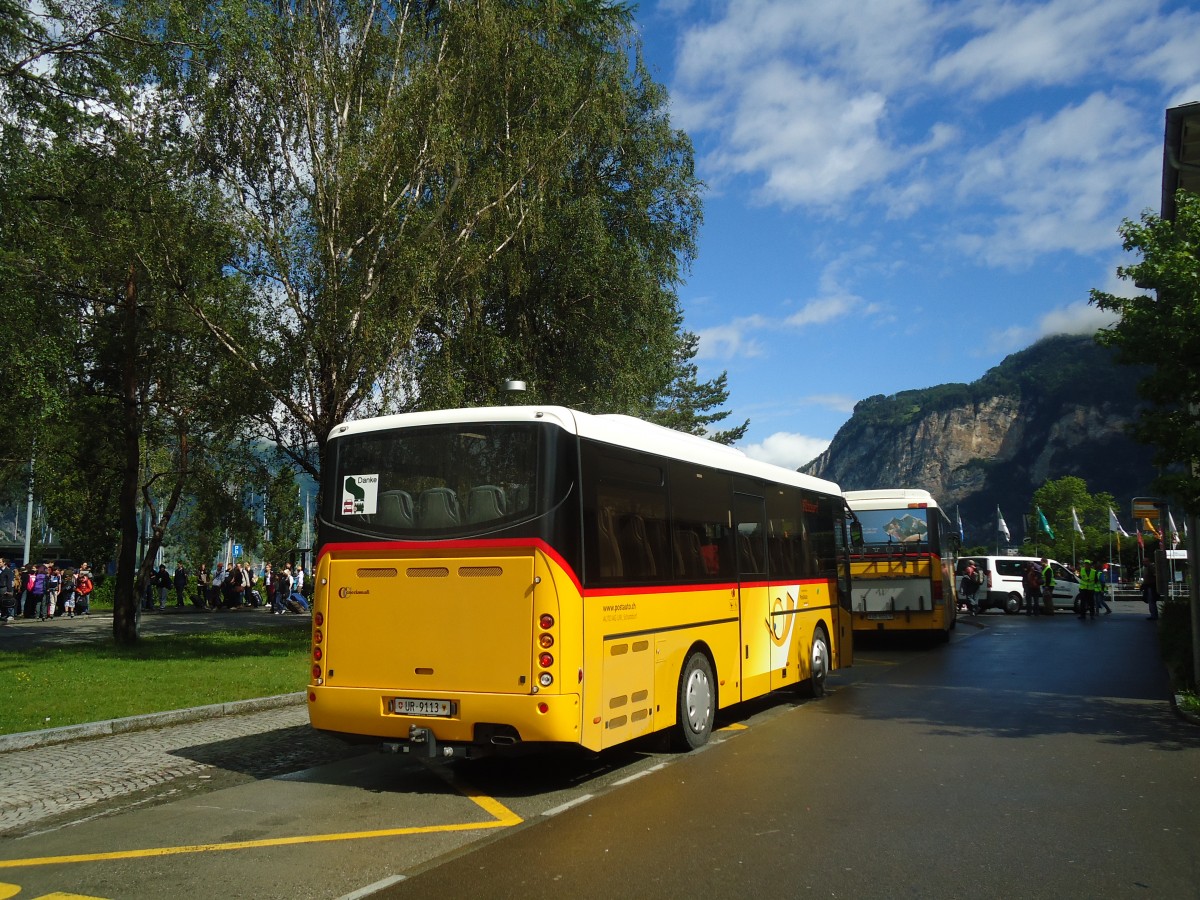 (139'372) - AAGU Altdorf - Nr. 62/UR 9113 - Cacciamali am 11. Juni 2012 beim Bahnhof Fl�elen