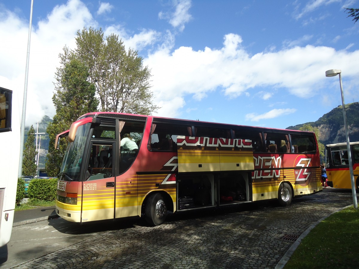 (139'383) - Zurkirchen, Malters - LU 15'652 - Setra am 11. Juni 2012 beim Bahnhof Fl�elen
