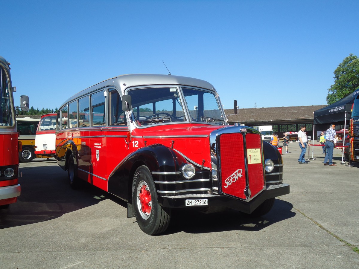 (139'494) - Meier, Gr�t - Nr. 12/ZH 27'216 - FBW/R&J (ex Wespe, Altst�tten; ex AFA Adelboden Nr. 12) am 16. Juni 2012 in Hinwil, AMP
