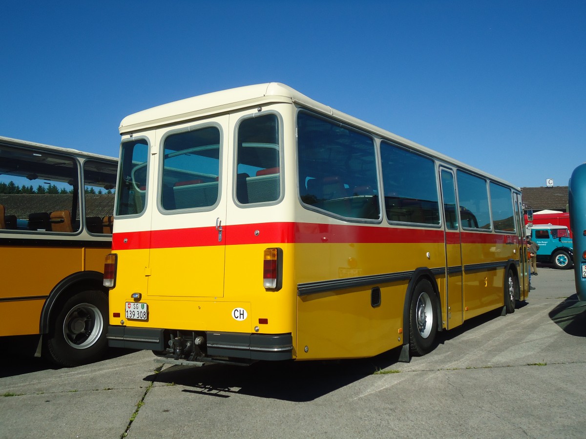 (139'531) - R�egg, R�ti - SG 139'308 - Saurer/T�scher (ex Gurtner, Worb; ex P 24'276) am 16. Juni 2012 in Hinwil, AMP