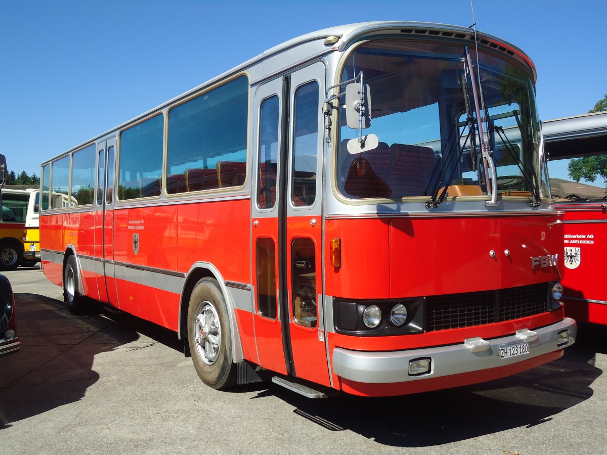 (139'637) - FBW-Club, M�nnedorf - ZH 123'180 - FBW/R&J (ex Tiemann, Oetwil Nr. 19; ex W�est, Brittnau; ex Wespe, Altst�tten; ex AFA Adelboden Nr. 19) am 16. Juni 2012 in Hinwil, AMP