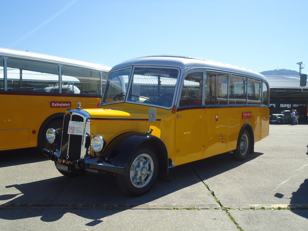 (139'654) - Hurter, M�nchaltdorf - ZH 271'919 - Berna/FHS (ex Volkart, Russikon; ex ASD Aigle; ex P 21'003) am 16. Juni 2012 in Hinwil, AMP