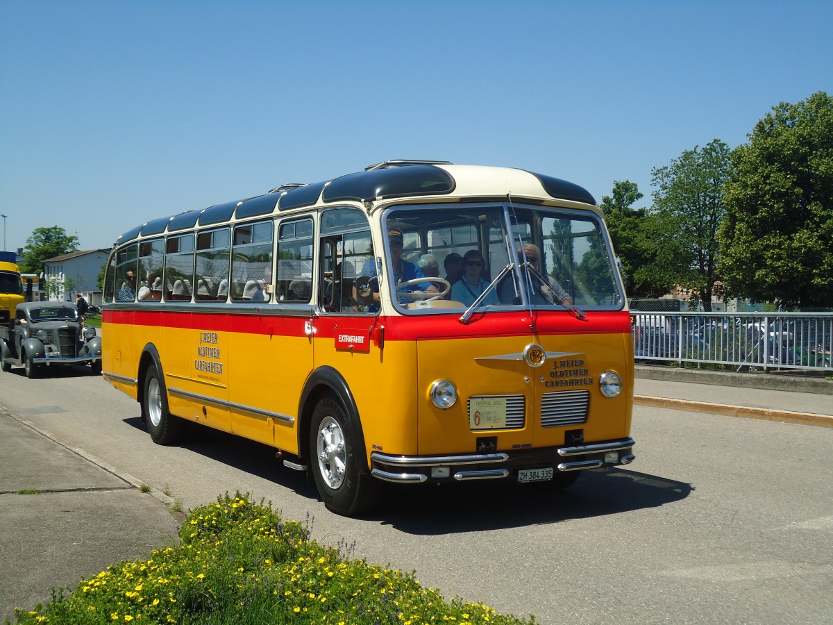 (139'722) - Meier, Gr�t - ZH 384'335 - FBW/R&J (ex Str�ssle, Wengen; ex Kasper, Poschiavo) am 16. Juni 2012 in Hinwil, AMP