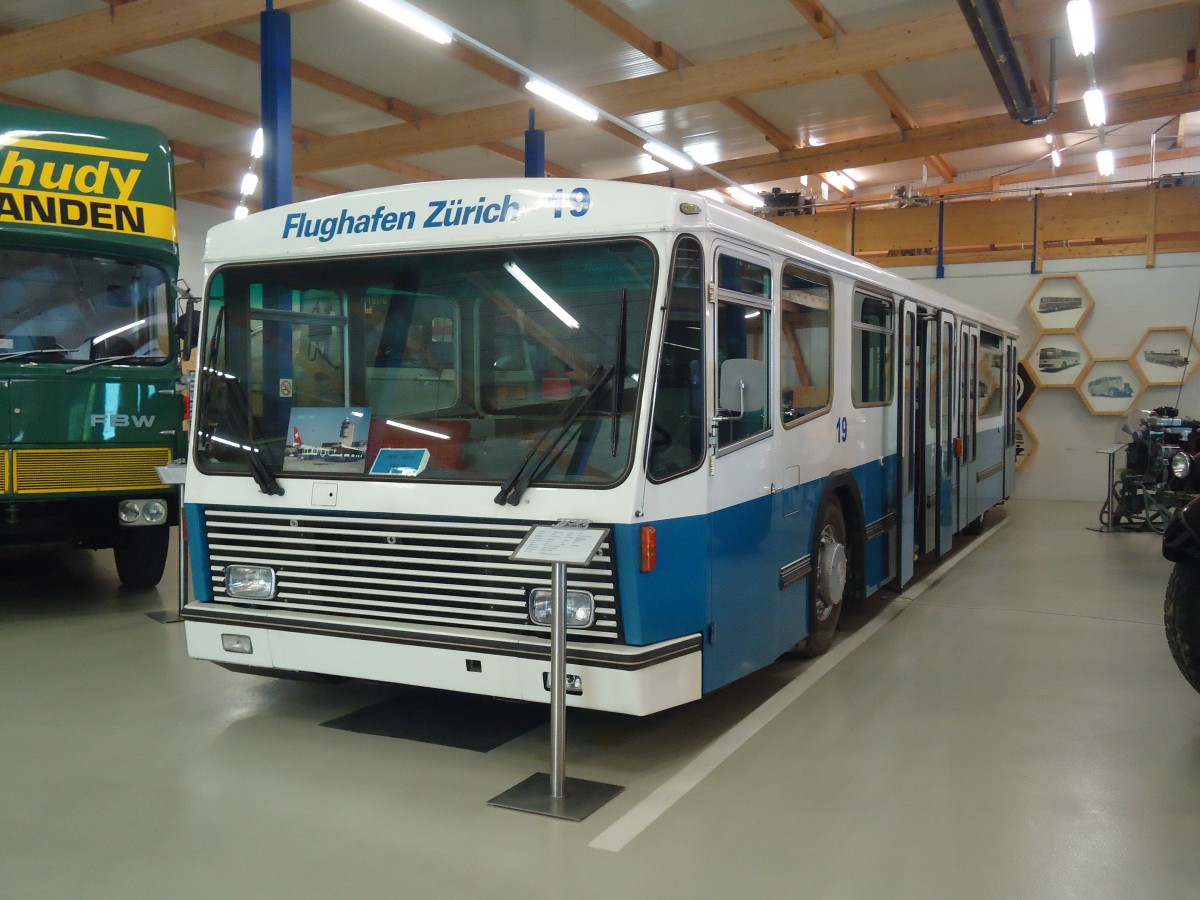 (139'799) - FBW-Club, M�nnedorf - Nr. 19 - FBW/Hess (ex Flughafen, Z�rich Nr. 19) am 16. Juni 2012 in Wetzikon, FBW-Museum