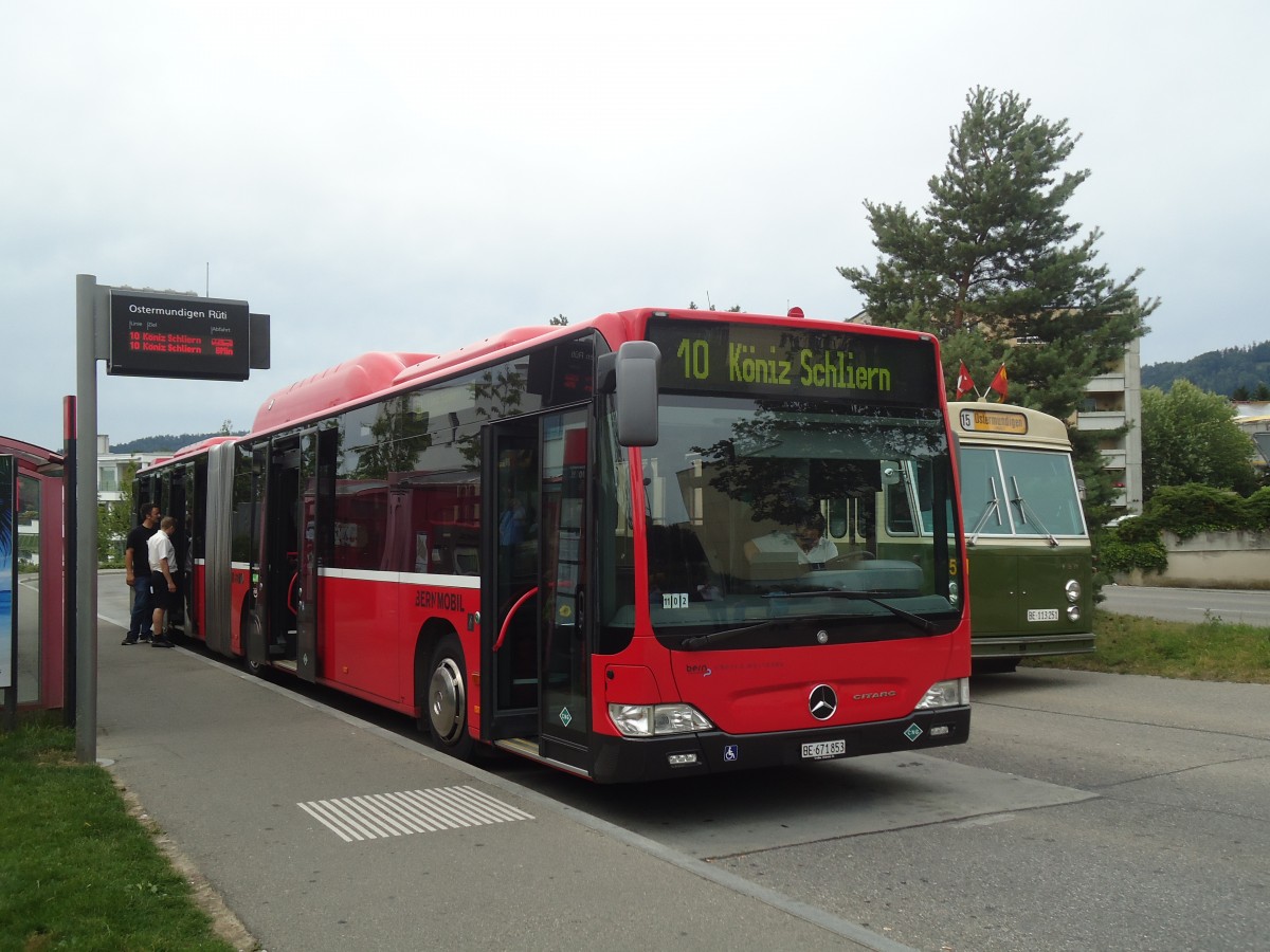 (140'147) - Bernmobil, Bern - Nr. 853/BE 671'853 - Mercedes am 24. Juni 2012 in Ostermundigen, R�ti