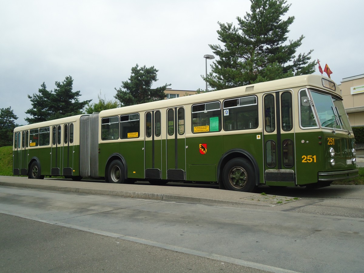 (140'153) - SVB Bern (TVB) - Nr. 251/BE 113'251 - FBW/SWS-R&J am 24. Juni 2012 in Ostermundigen, R�ti