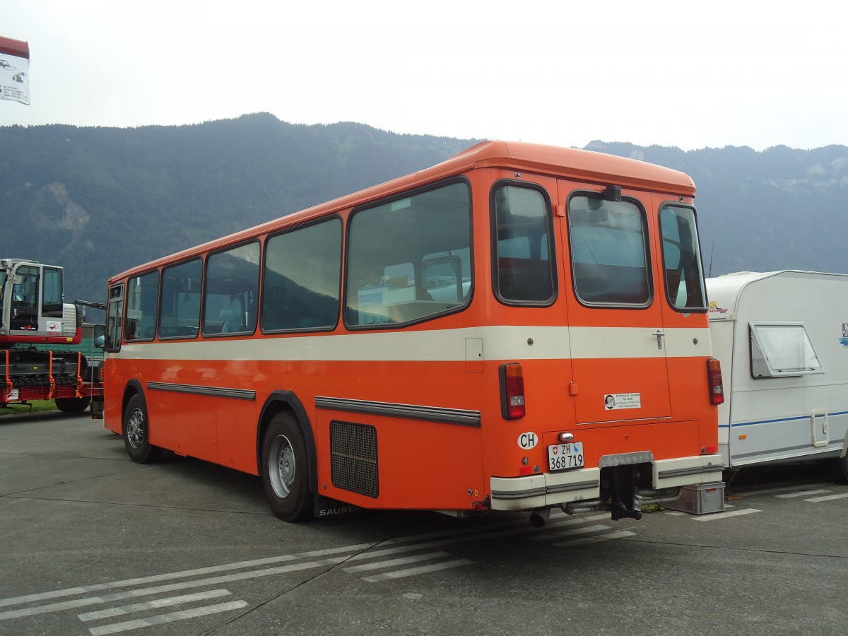 (140'224) - Mangold, Oberengstringen - ZH 368'719 - Saurer/Hess (ex RhV Altst�tten Nr. 45) am 30. Juni 2012 in Interlaken, Flugplatz