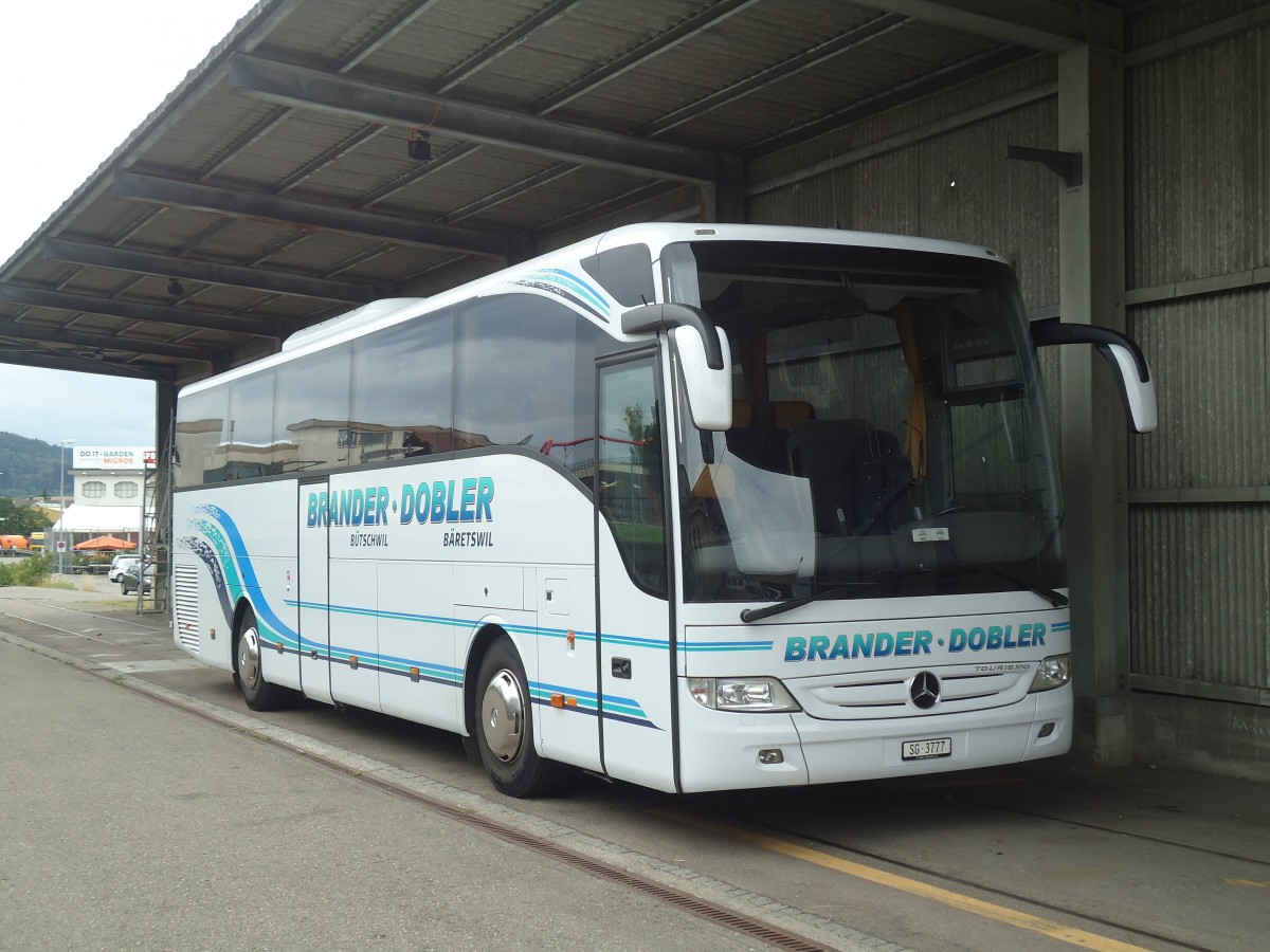 (140'445) - Brander, B�tschwil + Dobler, B�retswil - SG 3777 - Mercedes am 11. Juli 2012 in Wil, Larag