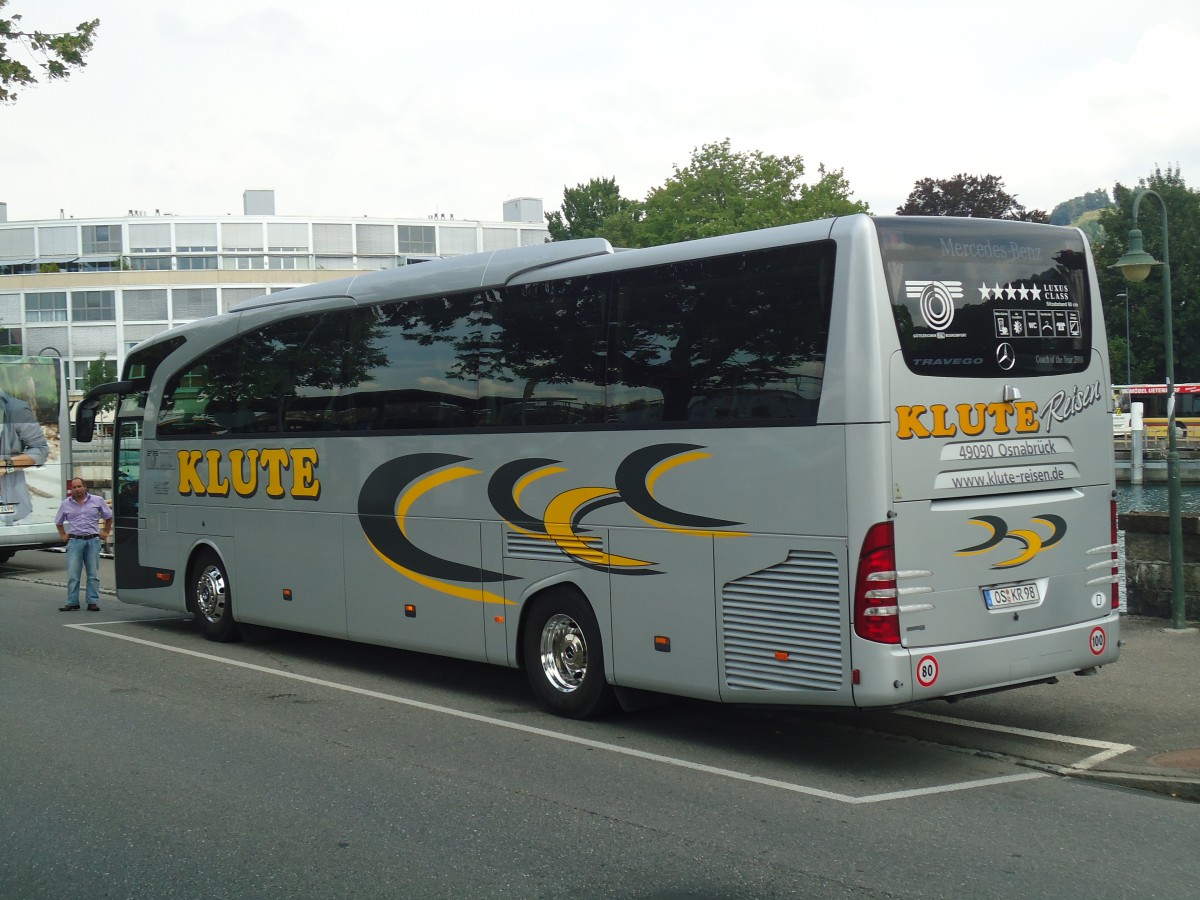 (141'082) - Aus Deutschland: Klute, Osnabr�ck - OS-KR 98 - Mercedes am 13. August 2012 bei der Schiffl�ndte Thun