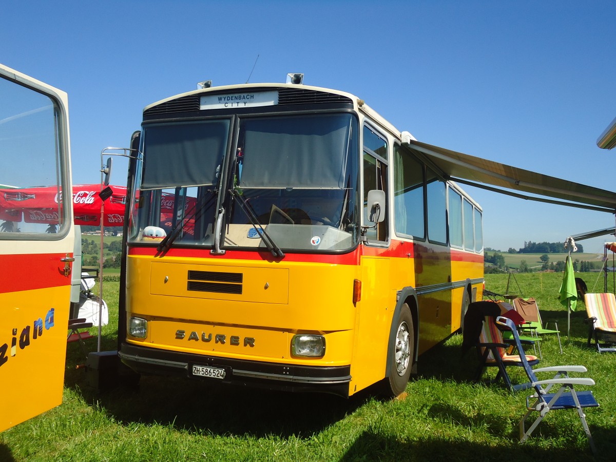 (141'161) - Baumann, Horgenberg - ZH 586'524 - Saurer/T�scher (ex P 24'226) am 18. August 2012 in Affeltrangen, Kreuzegg