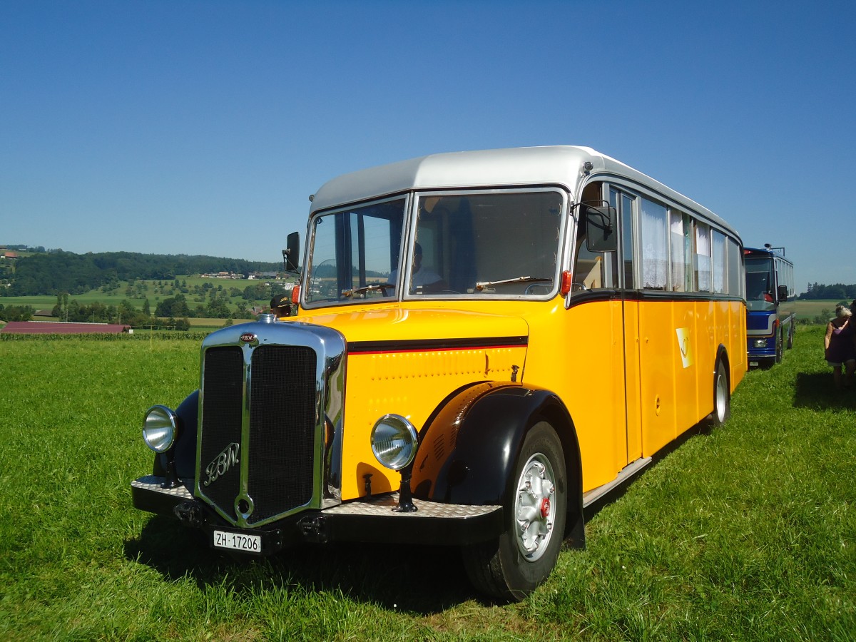 (141'214) - Badertscher, Winterthur - ZH 17'206 - FBW/T�scher (ex P 24'574; ex P 1394) am 18. August 2012 in Affeltrangen, Kreuzegg