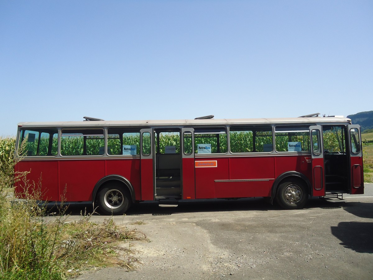 (141'304) - Zivilschutz, Winterthur (R�trobus) - Nr. 254/VD 722'000 - Volvo/T�scher (ex WV Winterthur Nr. 254) am 19. August 2012 in Yvonand, Halle TVS
