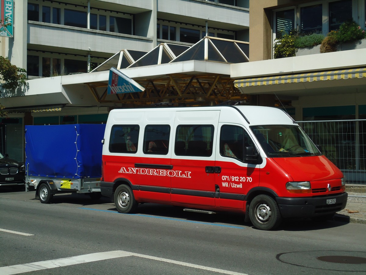 (141'372) - Andreoli, Wil - SG 28'782 - Renault am 20. August 2012 in Spiez, L�tschbergplatz