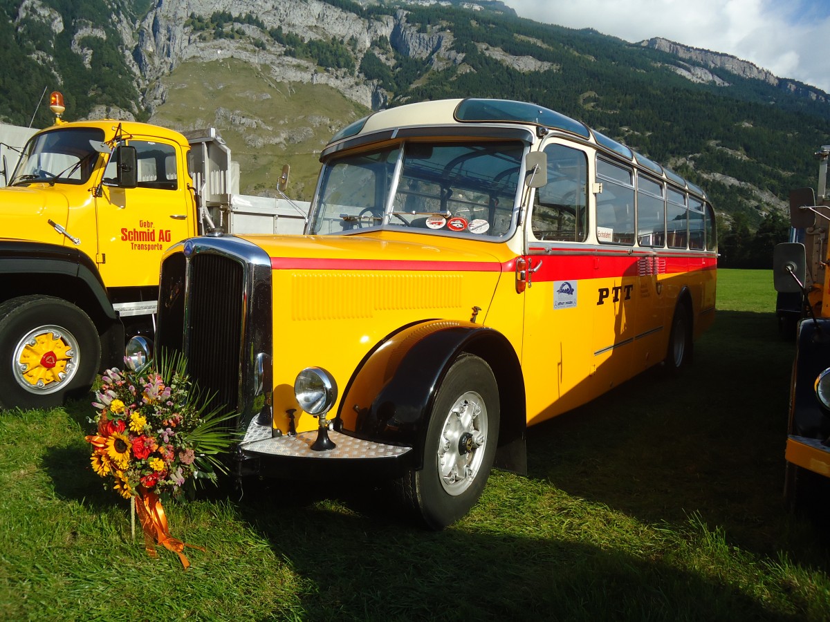 (141'606) - Altherr, Nesslau - SG 900 U - Saurer/T�scher (ex Buchli, Versam) am 15. September 2012 in Chur, Waffenplatz