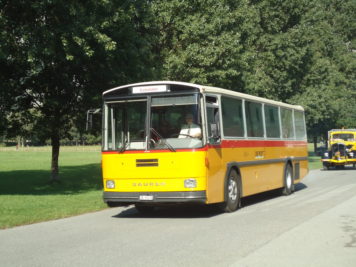(141'669) - Gautschi, Suhr - SO 713 U - Saurer/T�scher (ex L�tscher, Neuheim Nr. 200; ex Cartek, Regensdorf; ex P 25'822) am 15. September 2012 in Chur, Waffenplatz