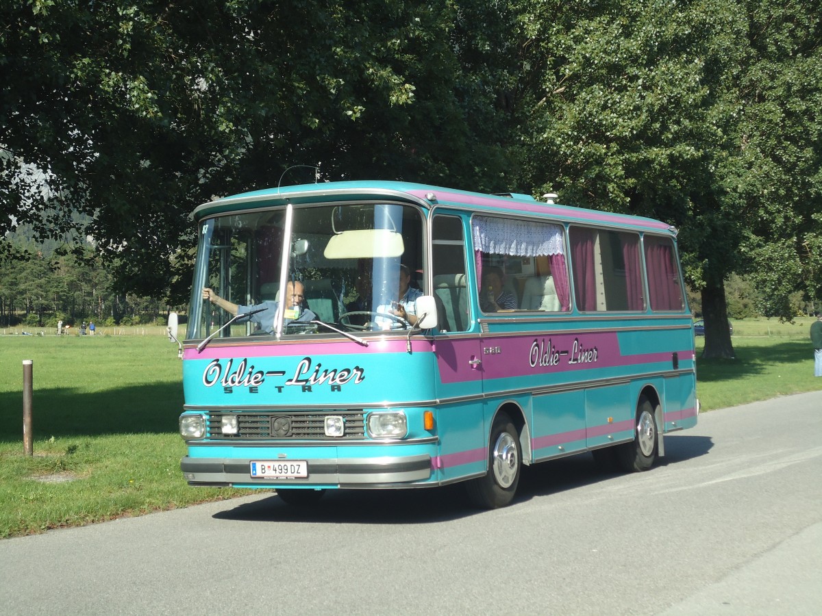 (141'723) - Aus Oesterreich: W�stner, Bezau - B 499 DZ - Setra am 15. September 2012 in Chur, Waffenplatz