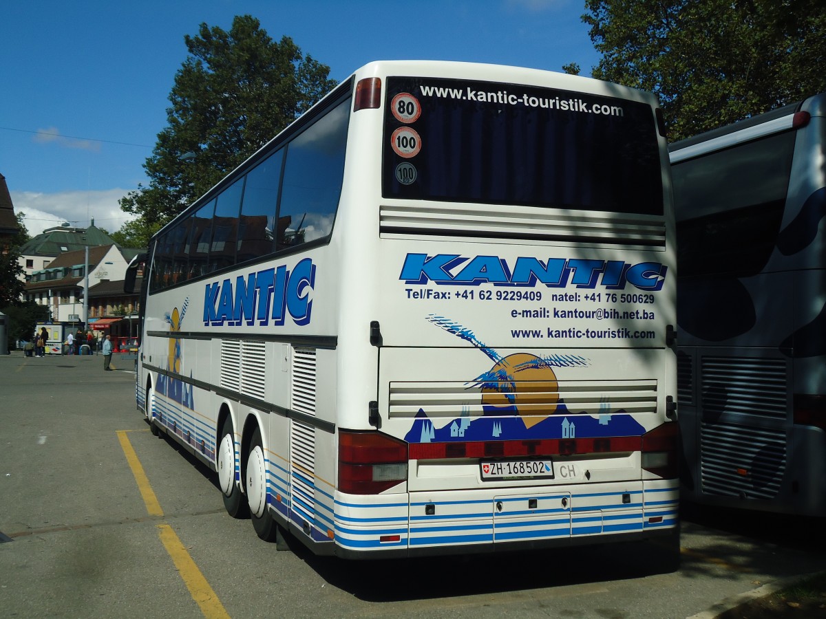 (141'790) - Kantic, Langenthal - ZH 168'502 - Setra am 15. September 2012 in Z�rich, Sihlquai
