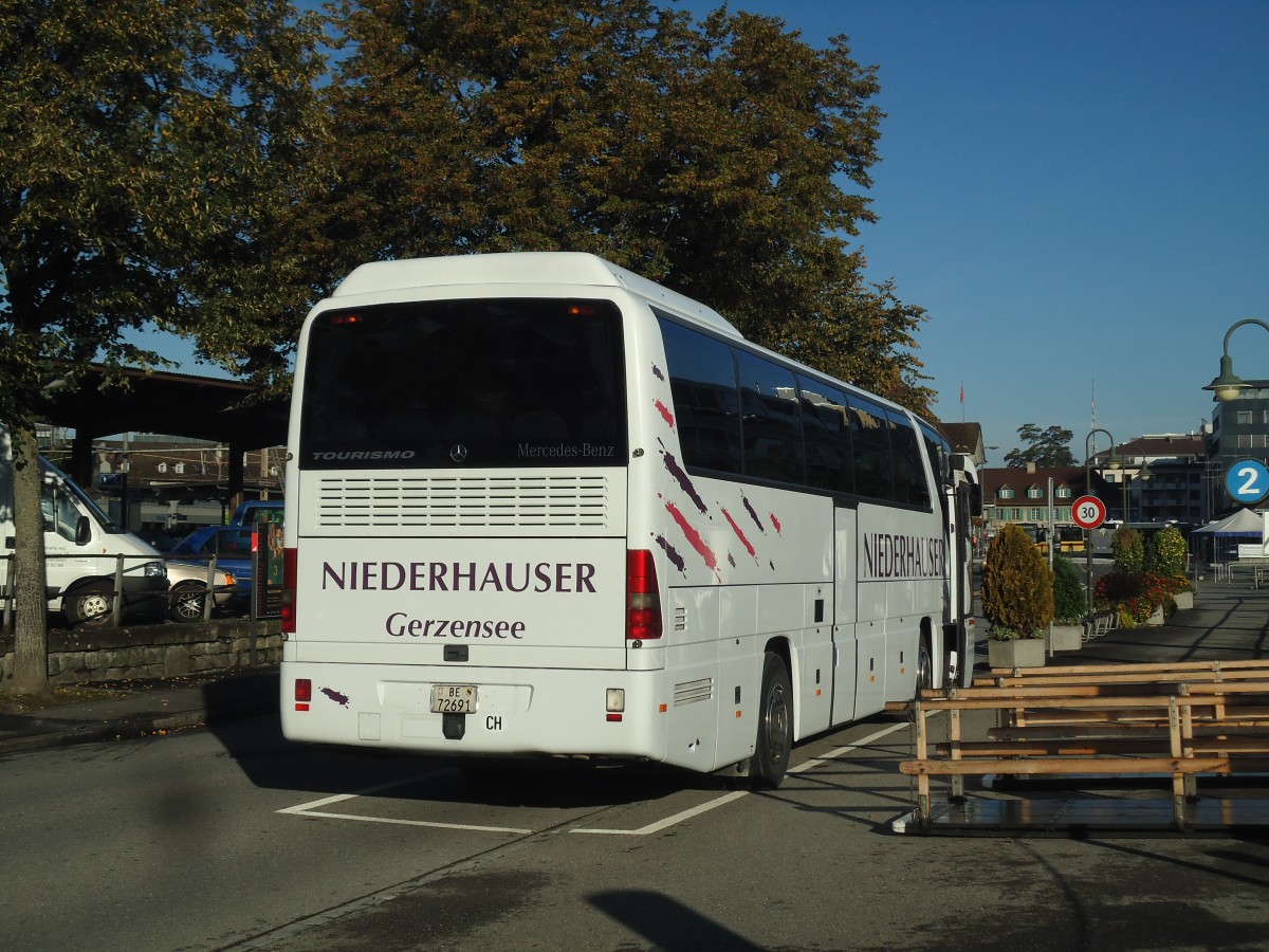 (141'800) - Niederhauser, Gerzensee - BE 72'691 - Mercedes am 20. September 2012 bei der Schiffl�ndte Thun