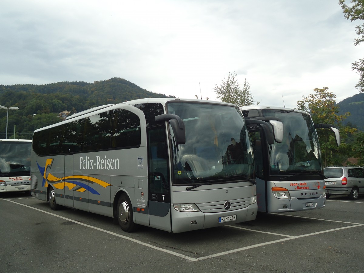 (141'864) - Aus Deutschland: Felix-Reisen, K�ln - Nr. 7/K-MA 113 - Mercedes am 26. September 2012 in Thun, Seestrasse