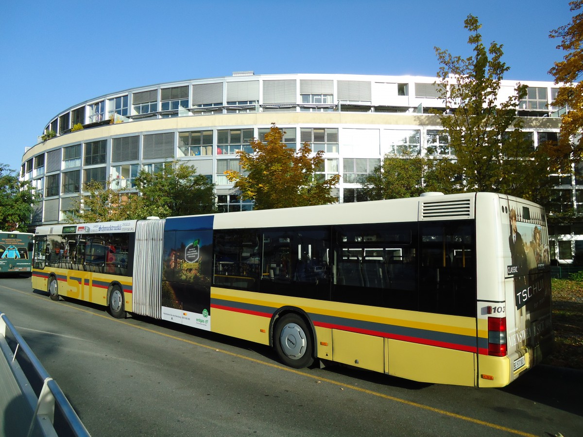 (142'073) - STI Thun - Nr. 103/BE 577'103 - MAN am 22. Oktober 2012 bei der Schiffl�ndte Thun