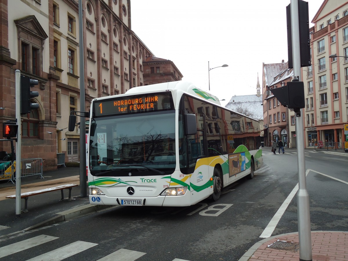 (142'357) - TRACE Colmar - Nr. 273/5707 ZT 68 - Mercedes am 8. Dezember 2012 in Colmar, Th��tre