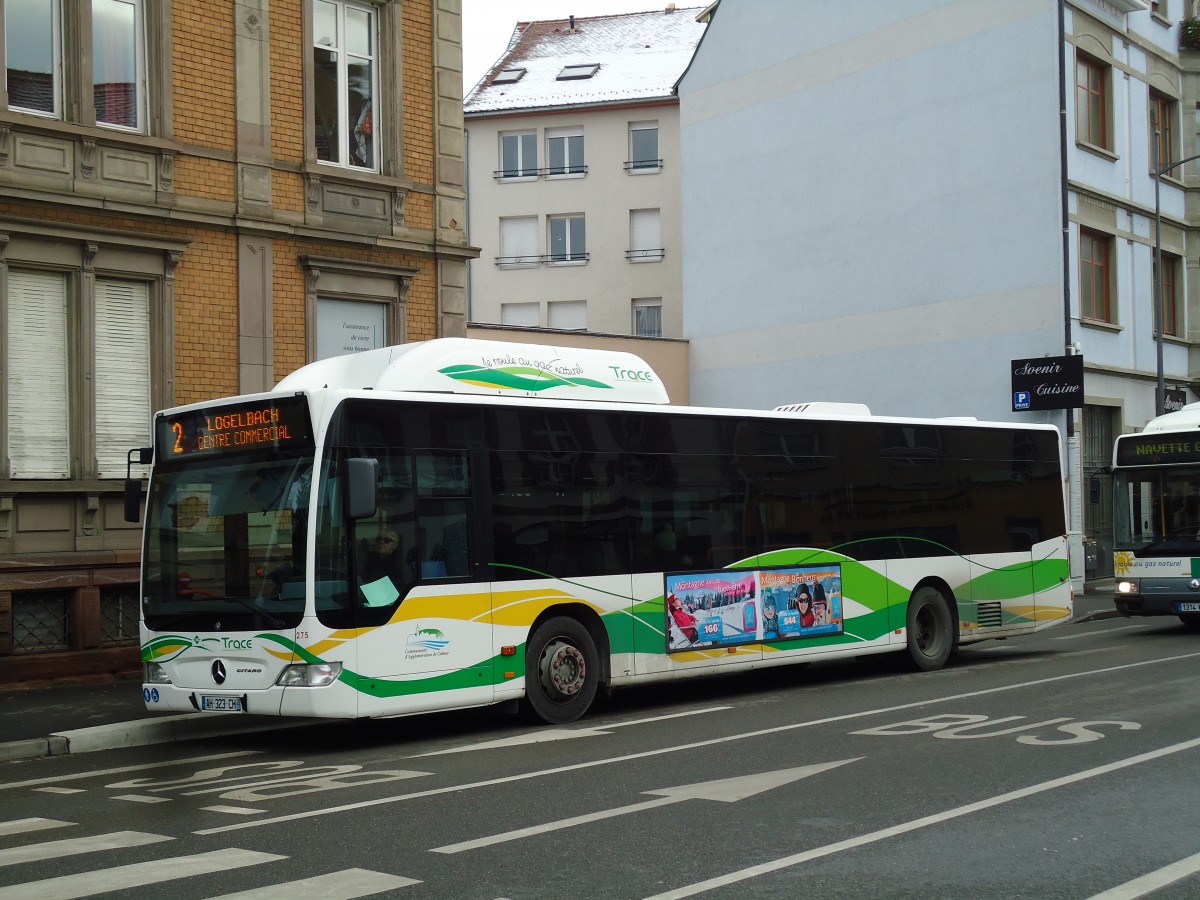 (142'364) - TRACE Colmar - Nr. 275/AH 323 CH - Mercedes am 8. Dezember 2012 in Colmar, Th��tre
