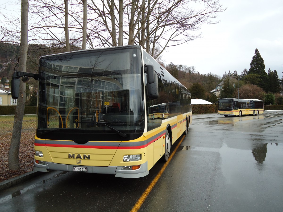 (142'528) - STI Thun - Nr. 131/BE 801'131 - MAN am 16. Dezember 2012 bei der Schiffl�ndte Thun
