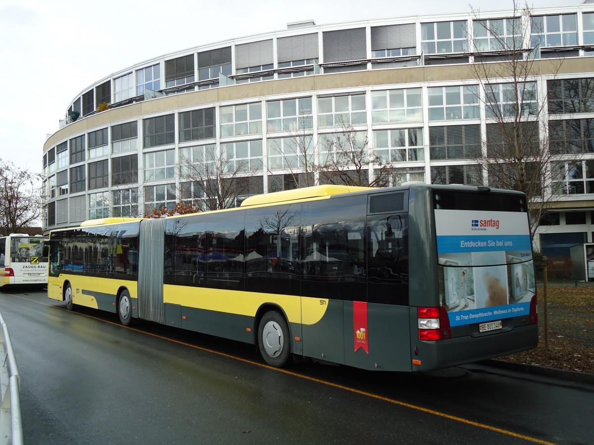 (143'507) - STI Thun - Nr. 146/BE 801'146 - MAN am 21. M�rz 2013 bei der Schiffl�ndte Thun