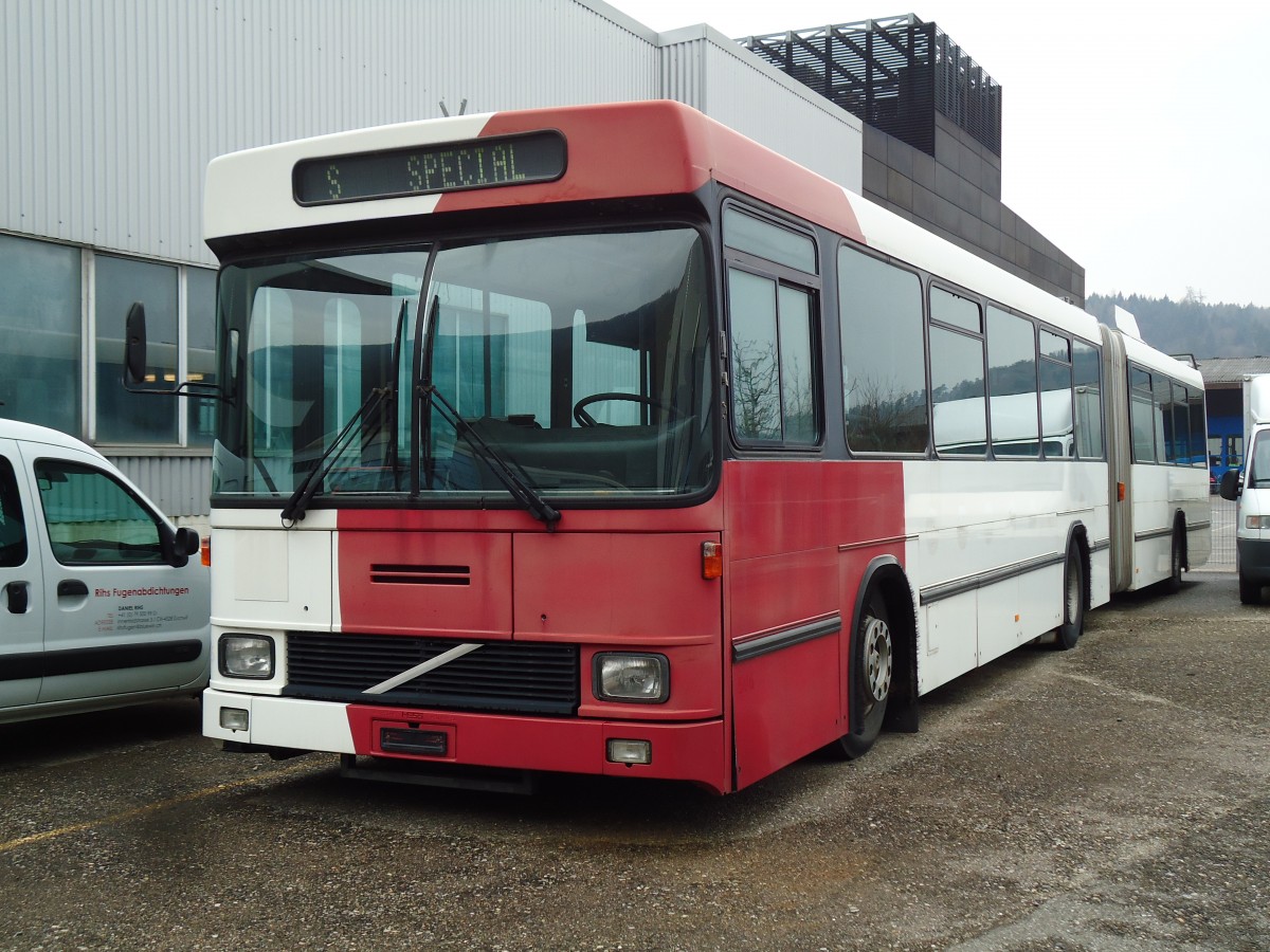 (143'526) - TPF Fribourg - Nr. 506 - Volvo/Hess Gelenkduobus (ex TF Fribourg Nr. 106) am 23. M�rz 2013 in Biel, Rattinbus