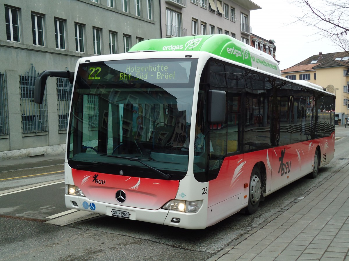 (143'532) - BGU Grenchen - Nr. 23/SO 21'960 - Mercedes am 23. M�rz 2013 in Grenchen, Postplatz