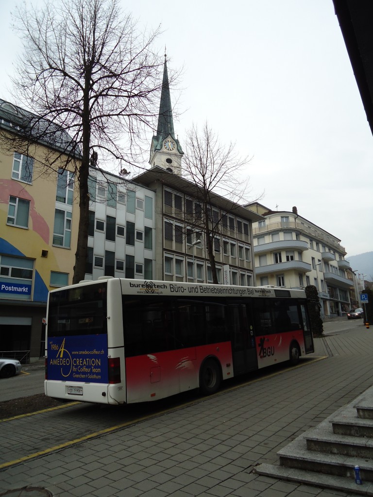(143'536) - BGU Grenchen - Nr. 8/SO 21'958 - MAN/G�ppel am 23. M�rz 2013 in Grenchen, Postplatz