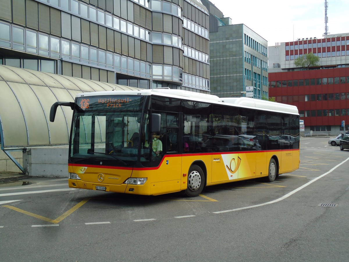 (143'955) - Brem, W�lflinswil - AG 155'699 - Mercedes am 9. Mai 2013 beim Bahnhof Aarau