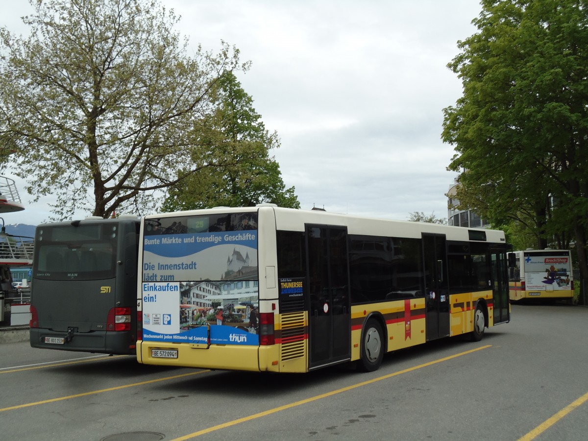 (144'193) - STI Thun - Nr. 94/BE 572'094 - MAN am 13. Mai 2013 bei der Schiffl�ndte Thun