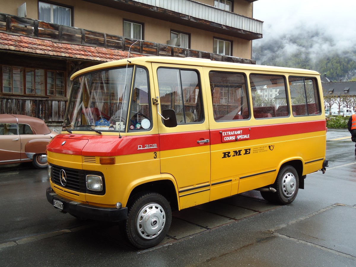 (144'270) - Scheidegger, Sch�nb�hl - Nr. 3/BE 150'067 - Mercedes (ex M�ller, Ennetmoos Nr. 3; ex Berwert, Stalden; ex Privat) am 19. Mai 2013 in Engelberg, OiO