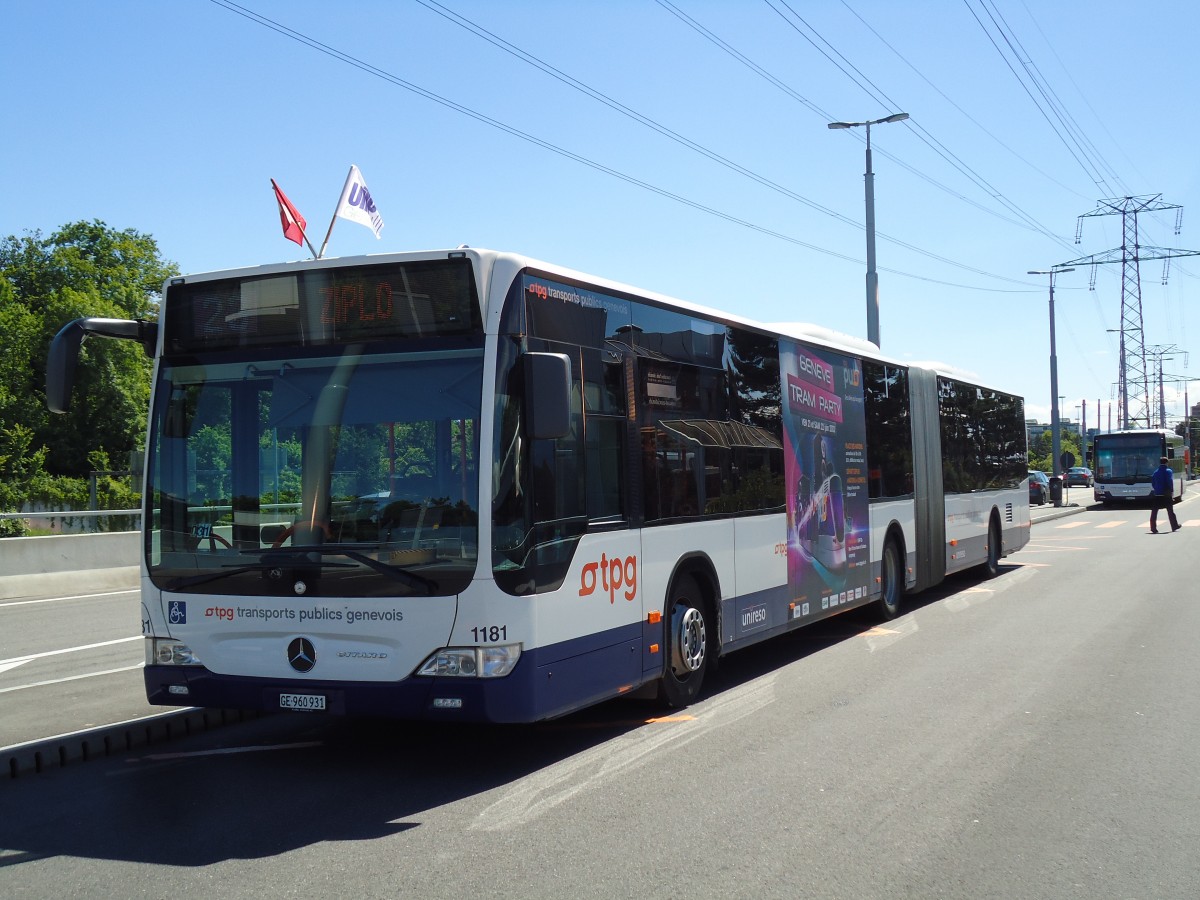(144'693) - TPG Gen�ve - Nr. 1181/GE 960'931 - Mercedes am 27. Mai 2013 in Gen�ve, A�roport