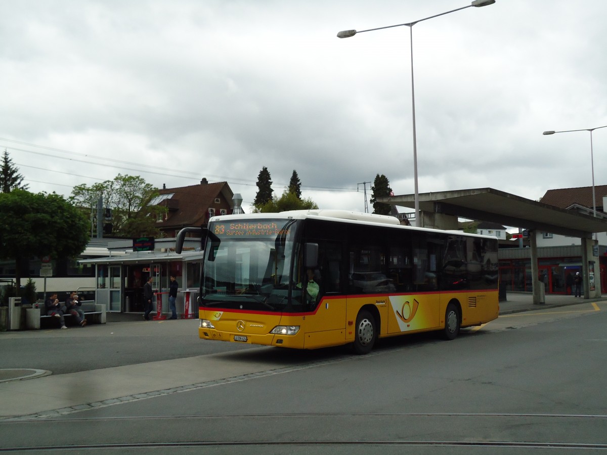 (144'933) - H�fliger, Sursee - Nr. 12/LU 206'424 - Mercedes am 10. Juni 2013 beim Bahnhof Sursee