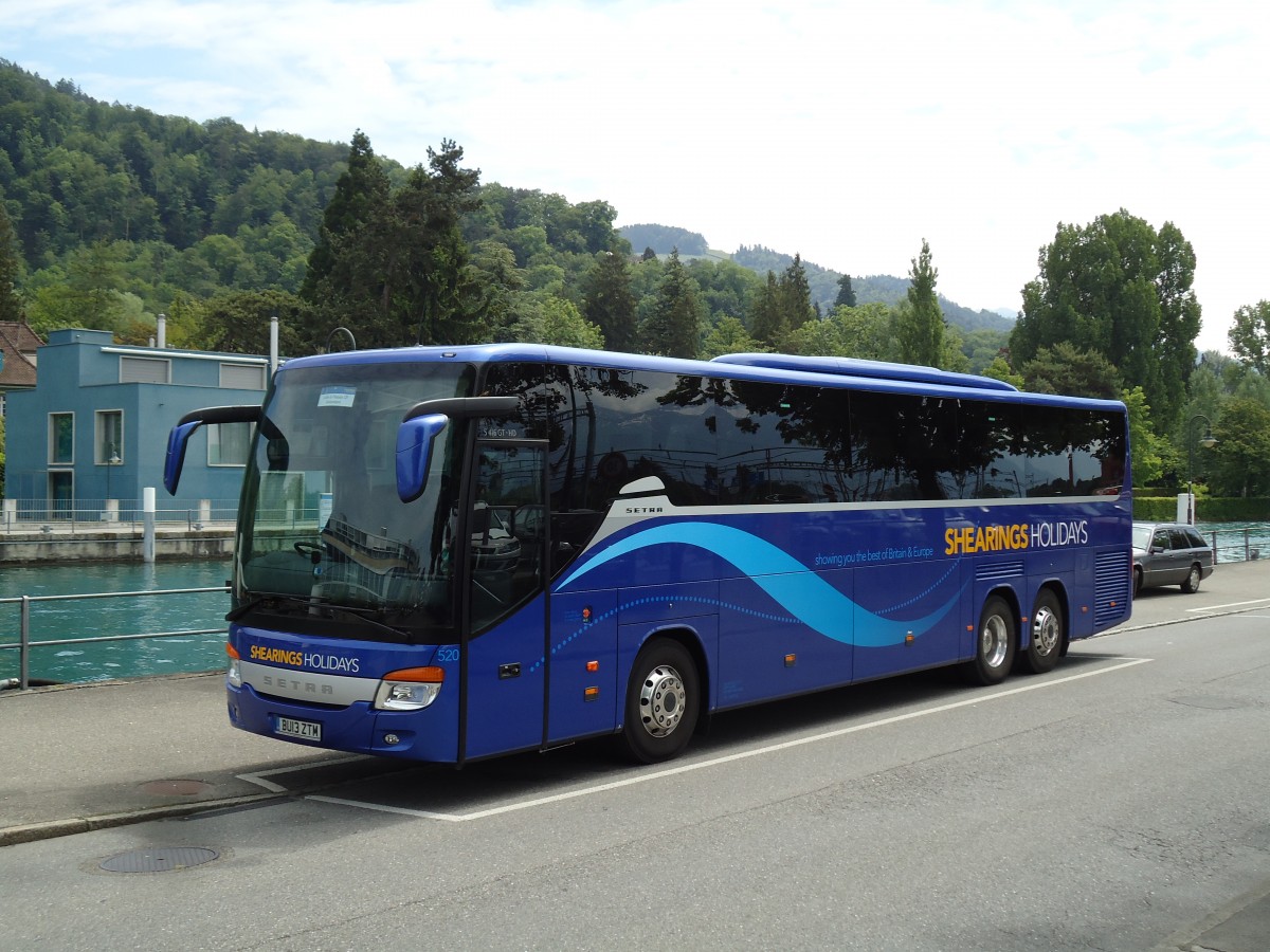 (144'989) - Aus England: Shearings, Wigan - Nr. 520/BU13 ZTM - Setra am 12. Juni 2013 bei der Schiffl�ndte Thun