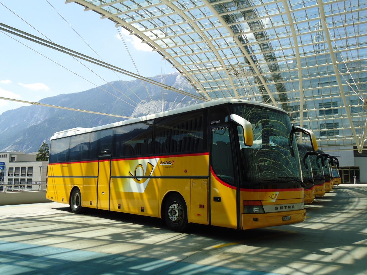 (145'245) - PostAuto Graub�nden - GR 160'326 - Setra am 17. Juni 2013 in Chur, Postautostation