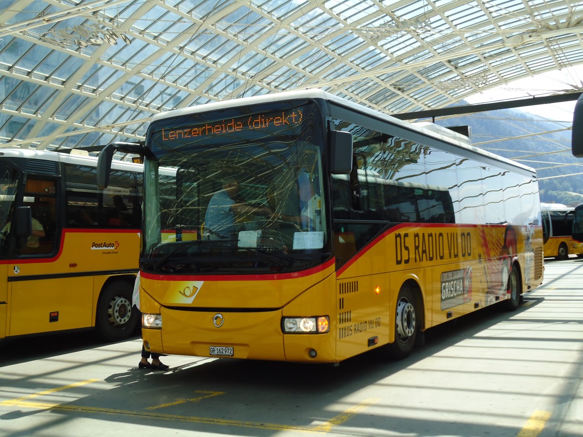 (145'248) - PostAuto Graub�nden - GR 162'972 - Irisbus am 17. Juni 2013 in Chur, Postautostation