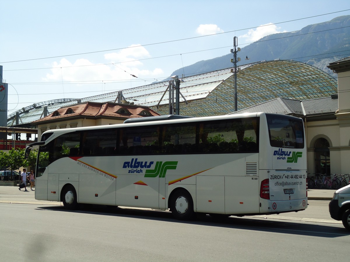 (145'264) - Albus, Z�rich - Nr. MZ5087/ZH 738'921 - Mercedes am 17. Juni 2013 beim Bahnhof Chur