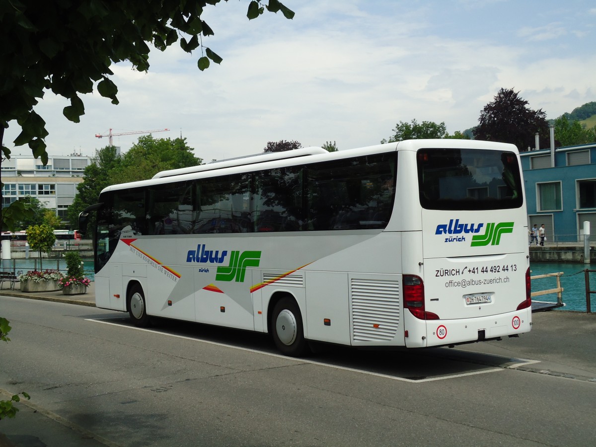 (145'287) - Albus, Z�rich - ZH 764'794 - Setra 20. Juni 2013 bei der Schiffl�ndte Thun