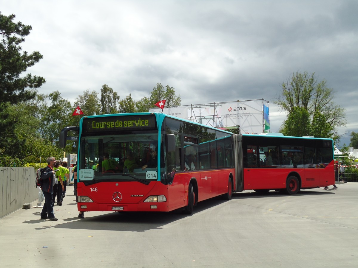 (145'482) - VB Biel - Nr. 146/BE 572'146 - Mercedes am 23. Juni 2013 in Biel, Schiffl�ndte