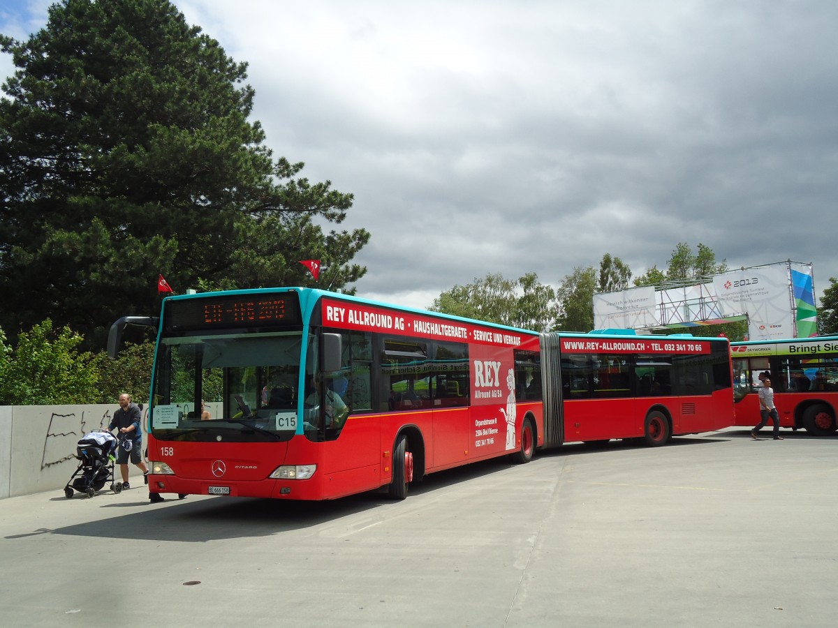 (145'486) - VB Biel - Nr. 158/BE 666'158 - Mercedes am 23. Juni 2013 in Biel, Schiffl�ndte