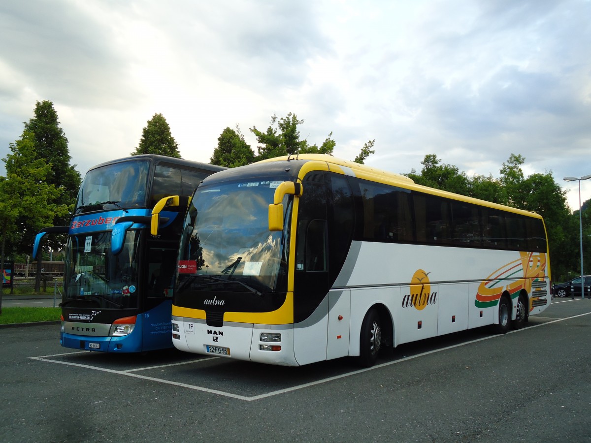 (145'588) - Aus Portugal: Autna, Valen�a - Nr. 405/22-FG-95 - MAN am 2. Juli 2013 in Thun, Seestrasse
