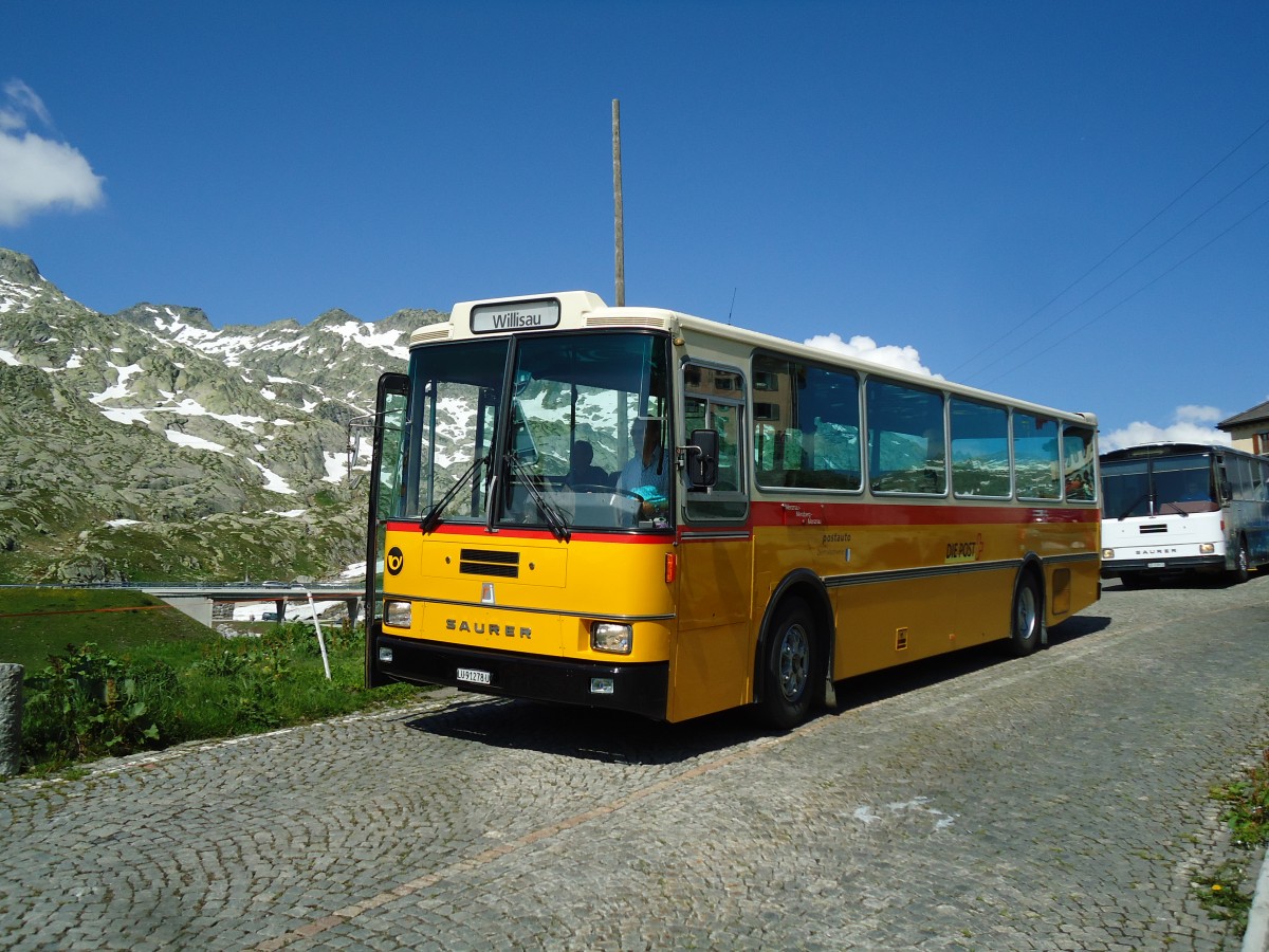 (145'851) - Zimmermann, Kerns - LU 91'278 U - Saurer/R&J (ex Amstein, Willisau; ex Thepra, Stans Nr. 17; ex Gowa, Stans Nr. 17) am 20. Juli 2013 in Gotthard, Passh�he