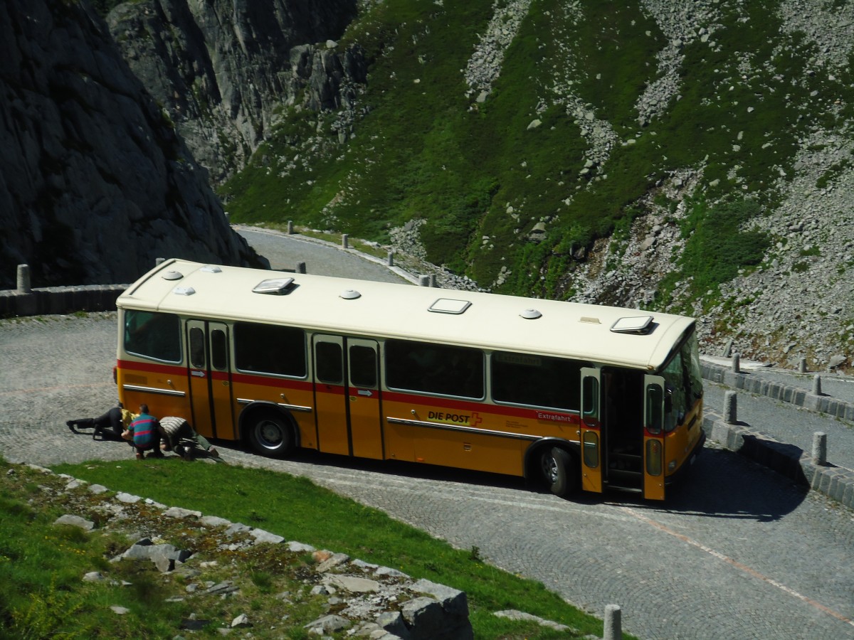(145'863) - Gautschi, Suhr - AG 6835 - Saurer/T�scher (ex L�tscher, Neuheim Nr. 200; ex Cartek, Regensdorf; ex P 25'822) am 20. Juli 2013 in Gotthard, Alte Tremolastrasse