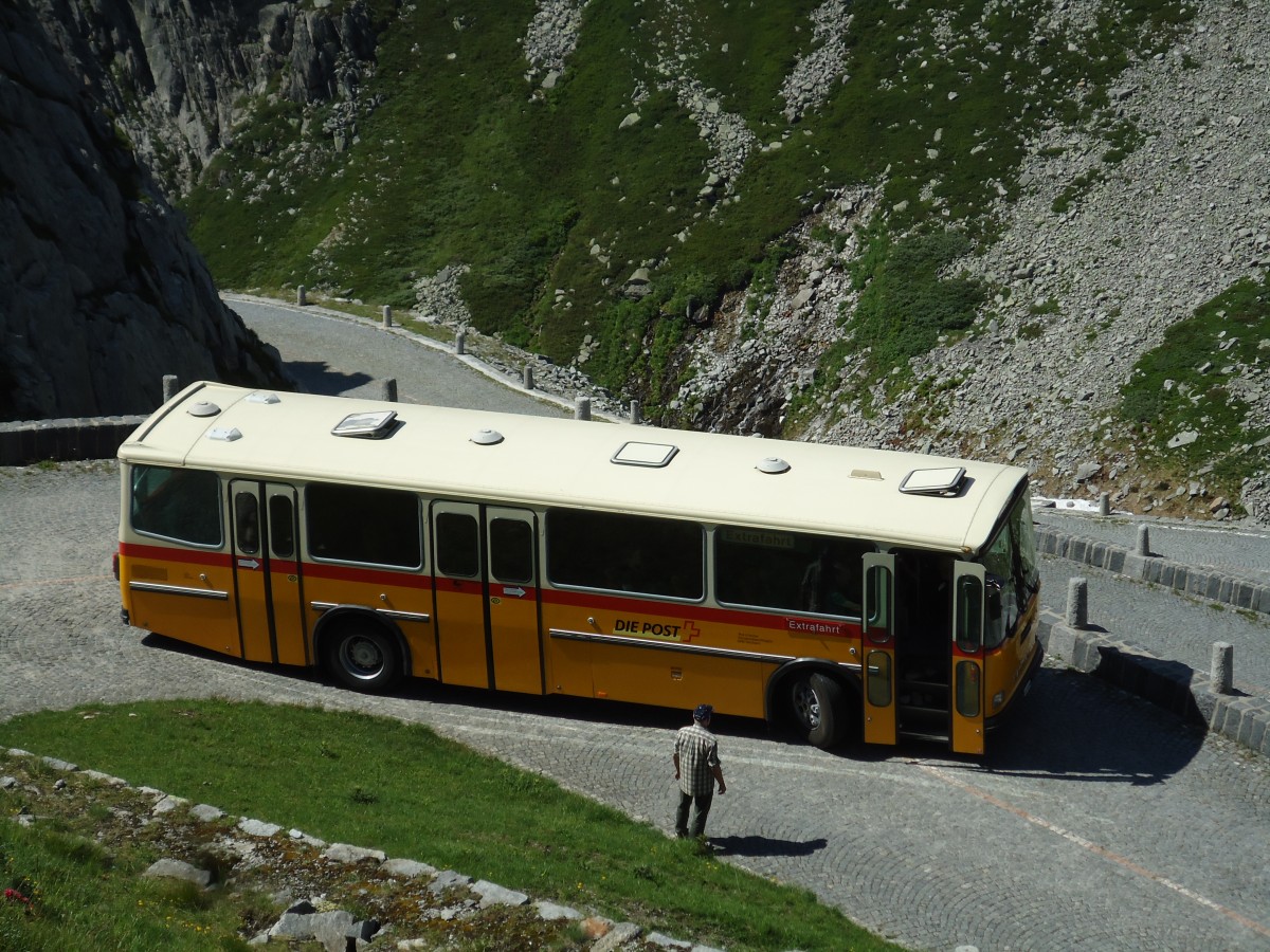 (145'864) - Gautschi, Suhr - AG 6835 - Saurer/T�scher (ex L�tscher, Neuheim Nr. 200; ex Cartek, Regensdorf; ex P 25'822) am 20. Juli 2013 in Gotthard, Alte Tremolastrasse