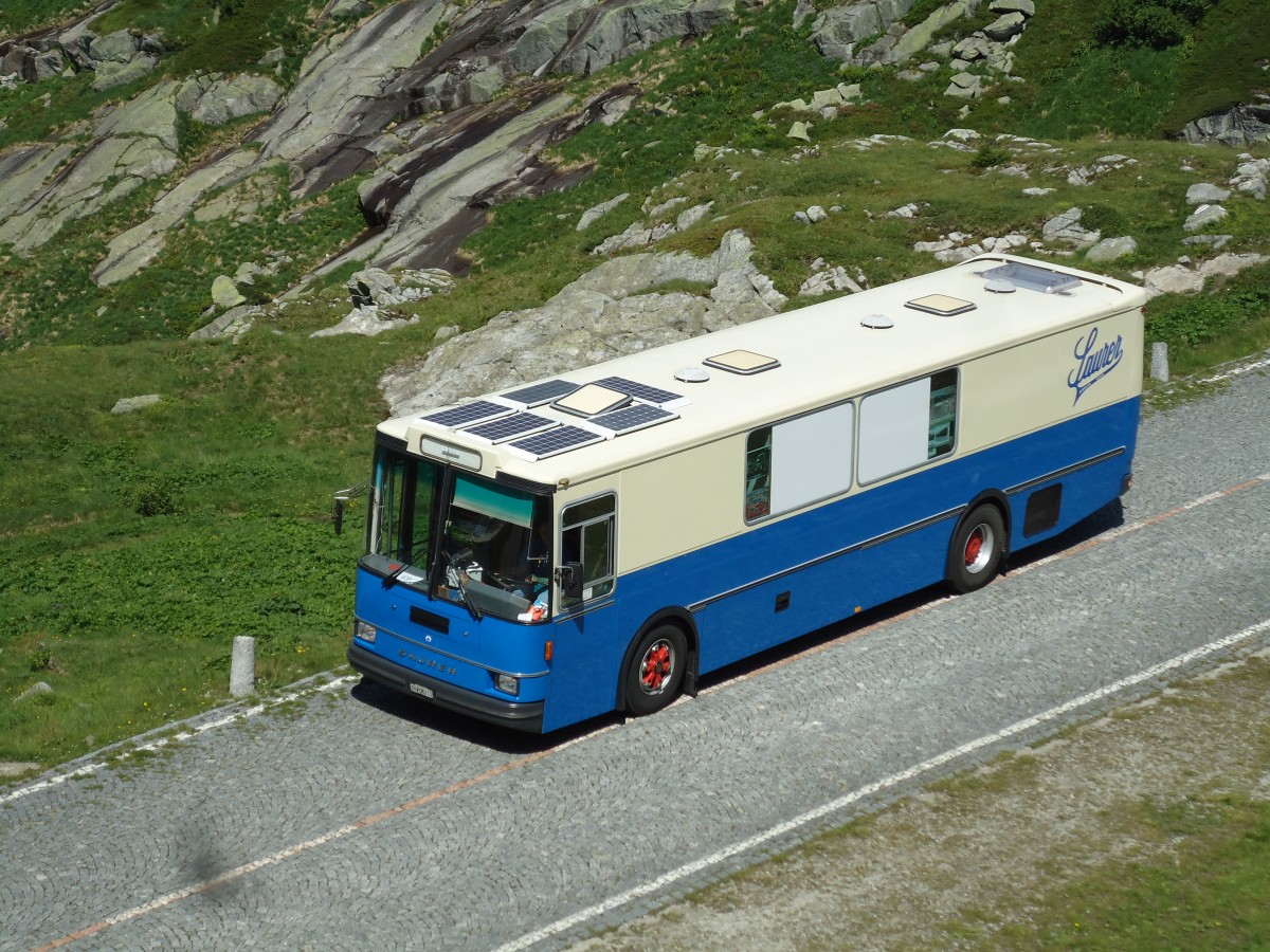 (145'869) - Hauser, W�denswil - ZH 203'215 - Saurer/R&J (ex Bucher, Gr�t; ex P 25'648) am 20. Juli 2013 in Gotthard, Alte Tremolastrasse