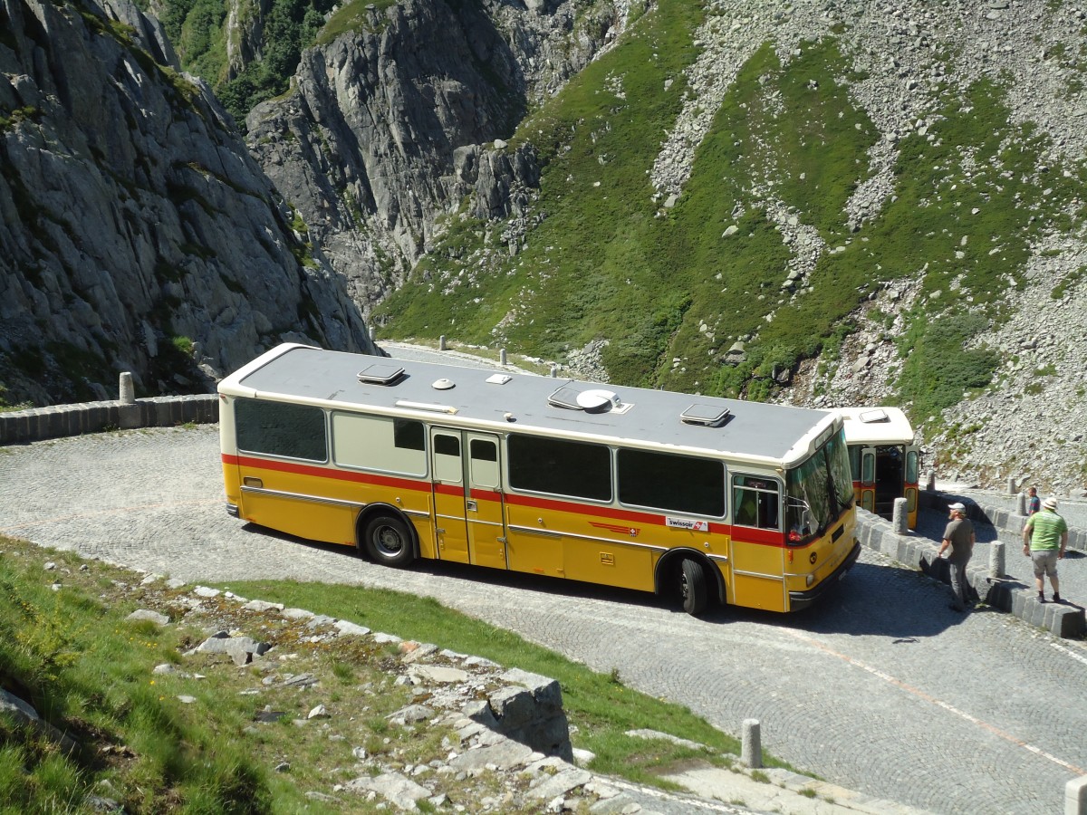 (145'876) - Br�ndli, Z�rich - ZH 180'231 - Saurer/R&J (ex Hofmann, Z�rich; ex Pacciarelli, Grono; ex P 25'661) am 20. Juli 2013 in Gotthard, Alte Tremolastrasse