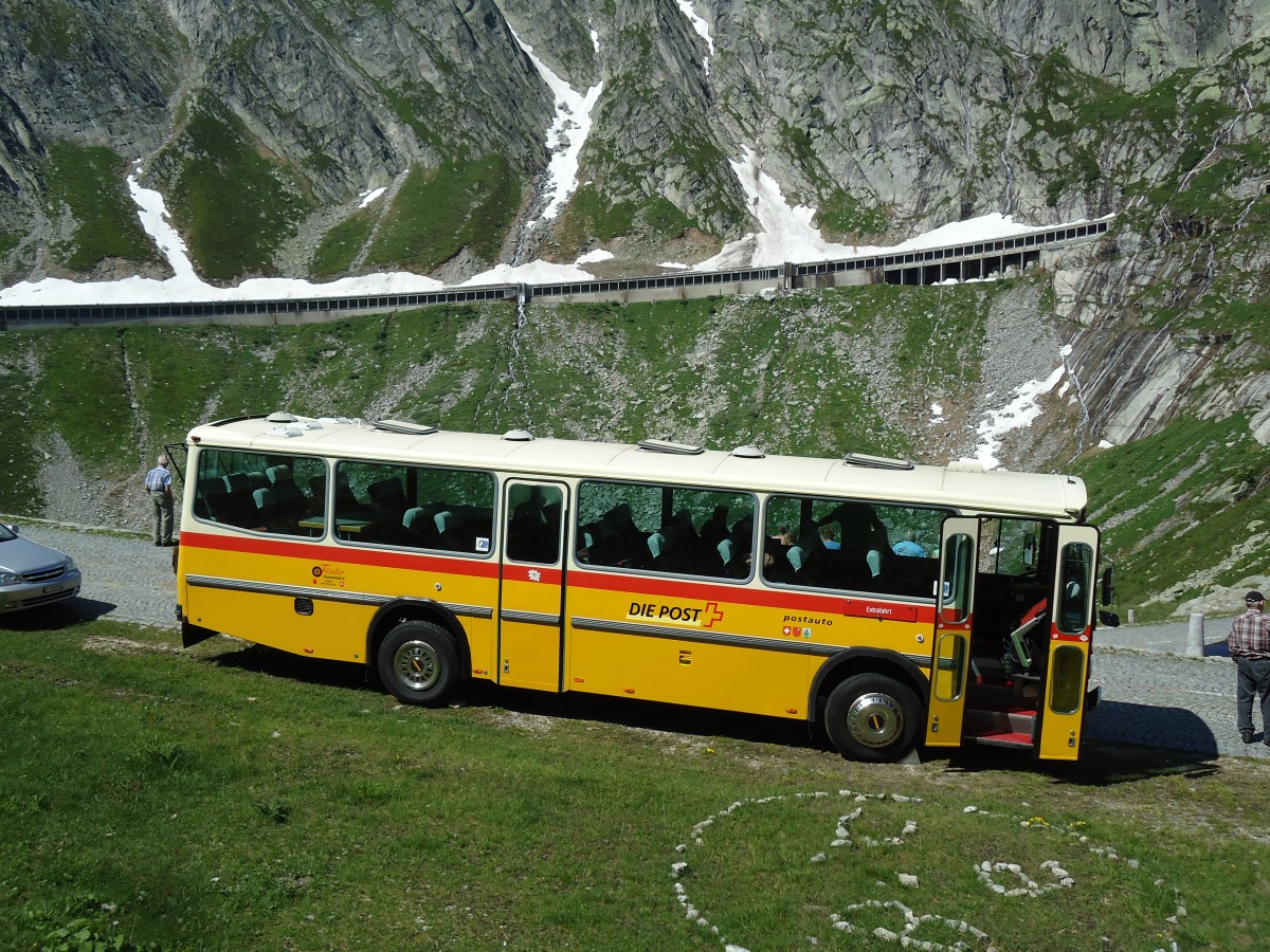 (145'884) - F�ssler, Unteriberg - Nr. 6/SZ 5232 - Saurer/R&J (ex Sch�rch, Gutenburg Nr. 6; ex P 24'358) am 20. Juli 2013 in Gotthard, Alte Tremolastrasse